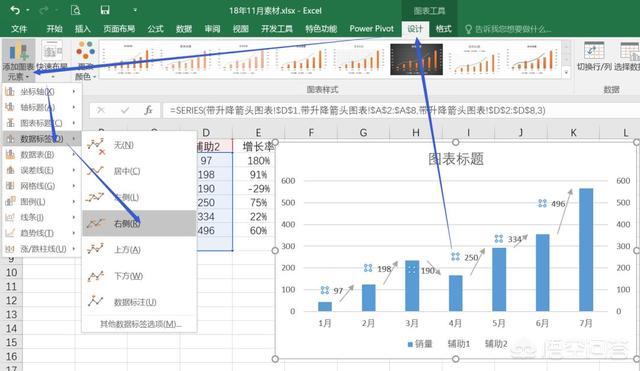 excel表格怎么做单个数据的每月整体环比率的图表?-趣帮office教程网