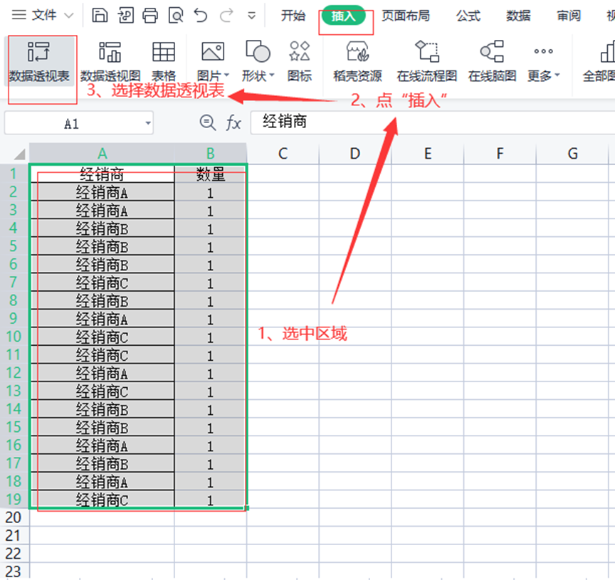 excel统计数据出现的次数，怎么统计重复次数-趣帮office教程网