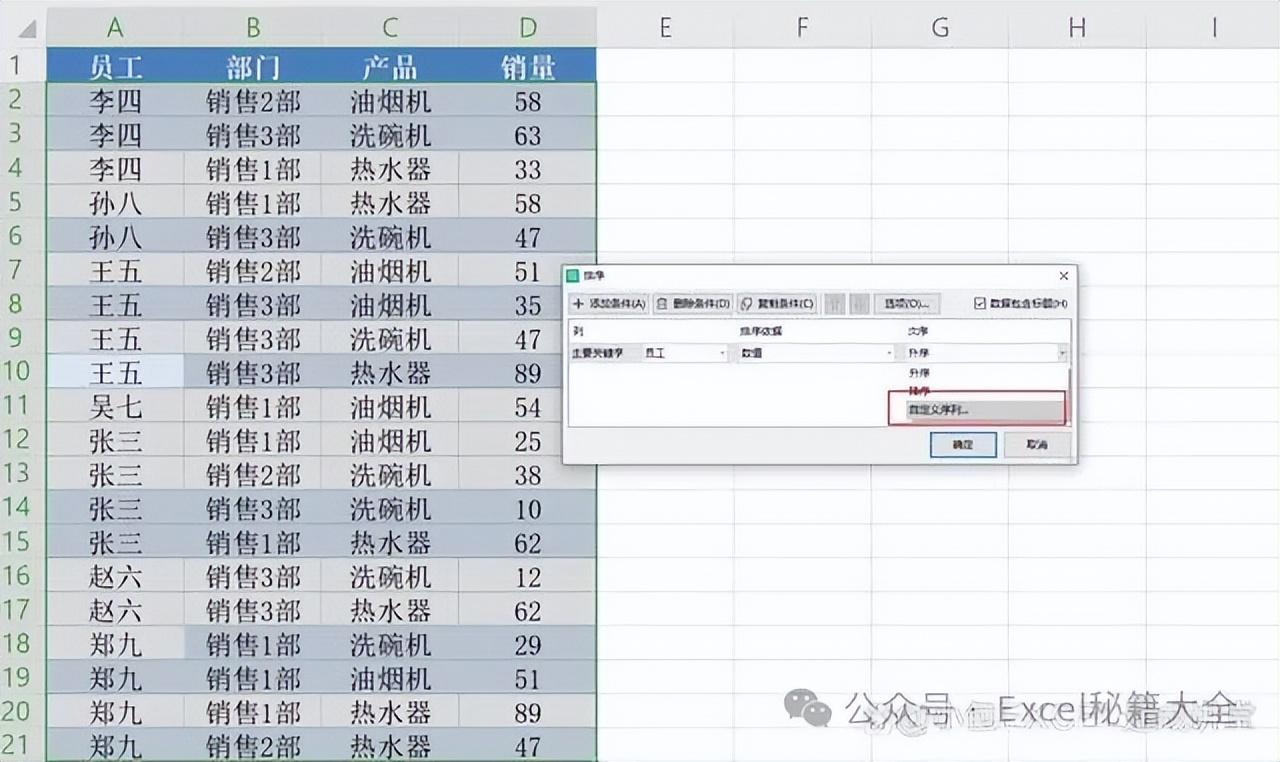 excel表格排序按照从小到大的顺序，Excel的排序技巧-趣帮office教程网