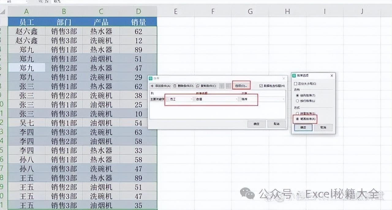 excel表格排序按照从小到大的顺序，Excel的排序技巧-趣帮office教程网