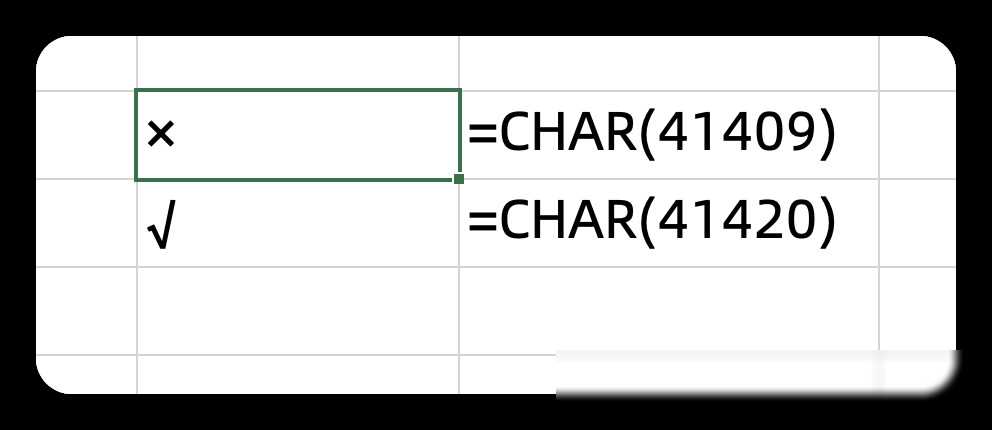 excel表格怎么打勾号和叉号，快速在excel中打出“√”和“×”的方法-趣帮office教程网