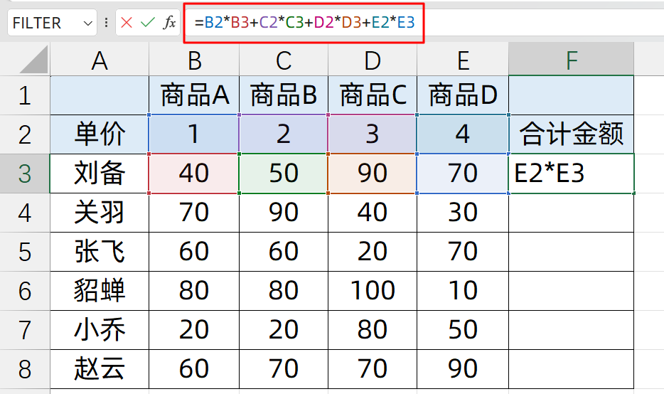 excel表格乘法计算公式：sumproduct函数的用法和实例分析-趣帮office教程网