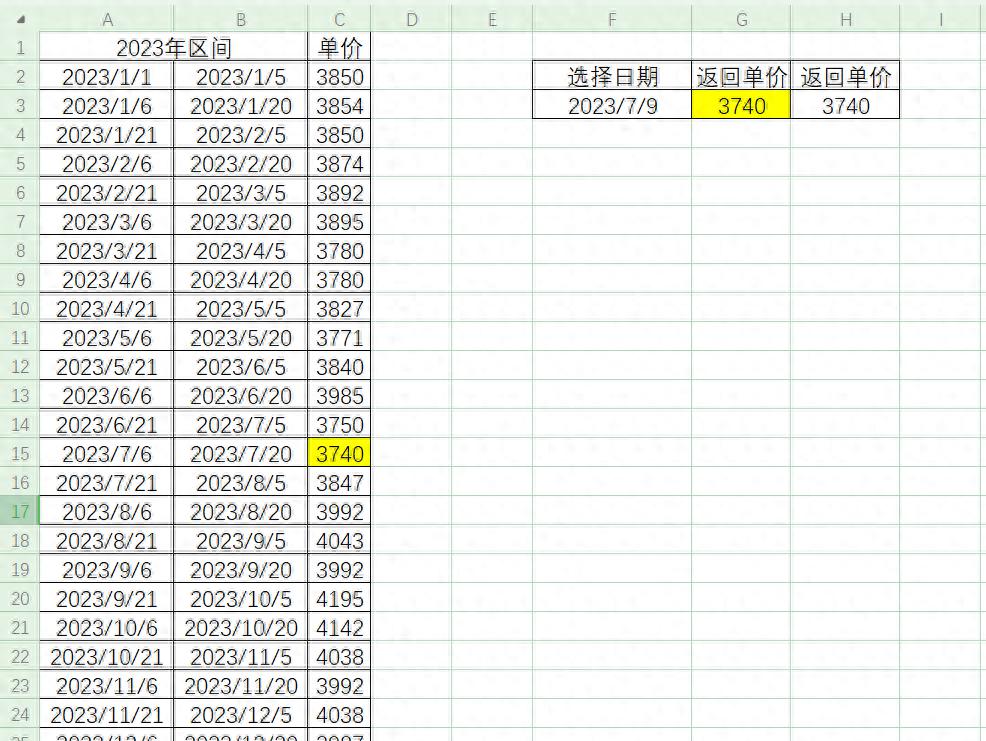 excel中如何通过选择条件，查找对应区间报价？-趣帮office教程网