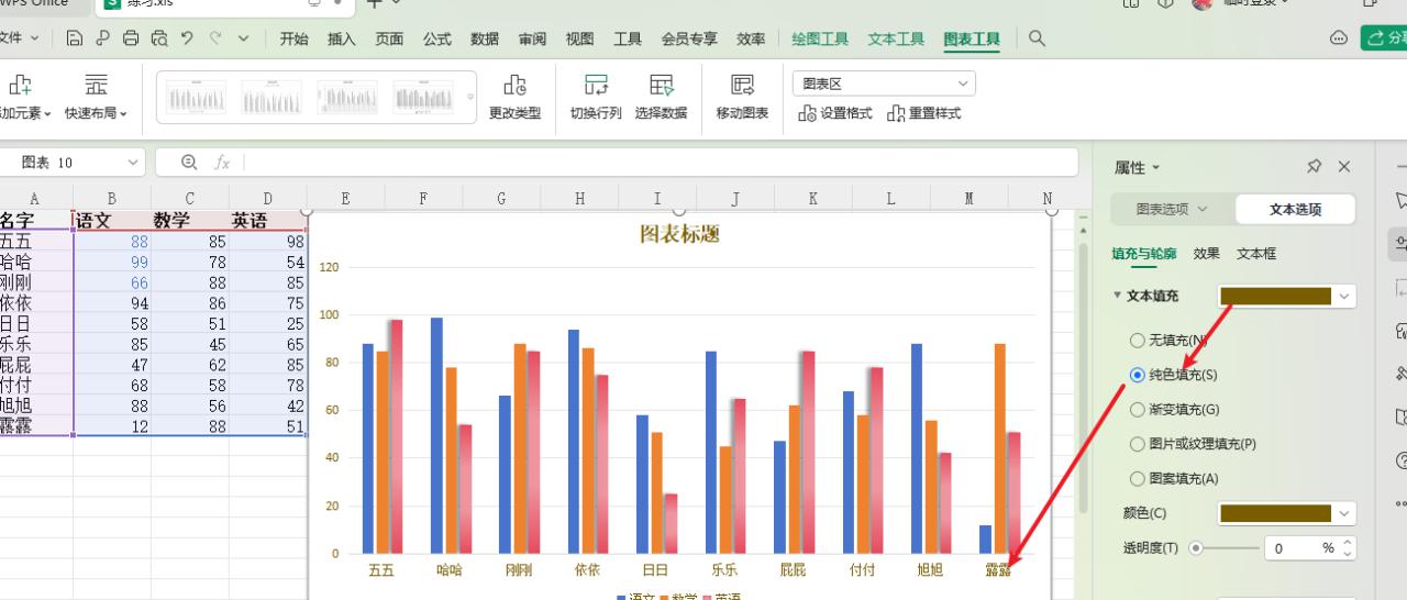 WPS图表如何修改颜色进行润色-趣帮office教程网