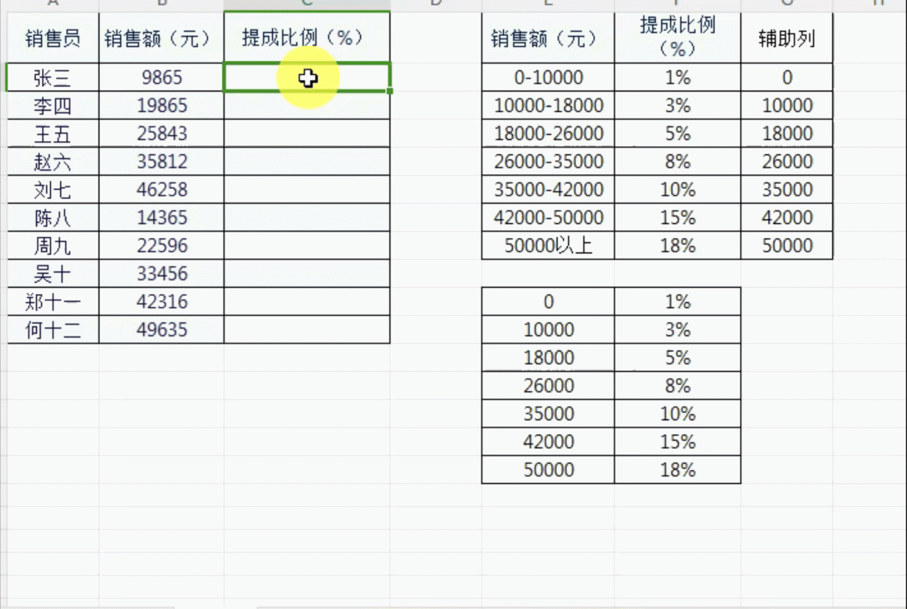 Excel中VLOOKUP函数匹配查找的使用方法-趣帮office教程网