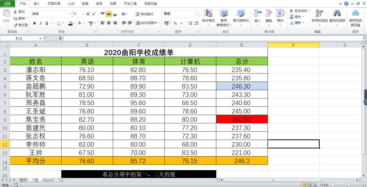 实用的Excel函数，large函数求指定区域的第K大值-趣帮office教程网