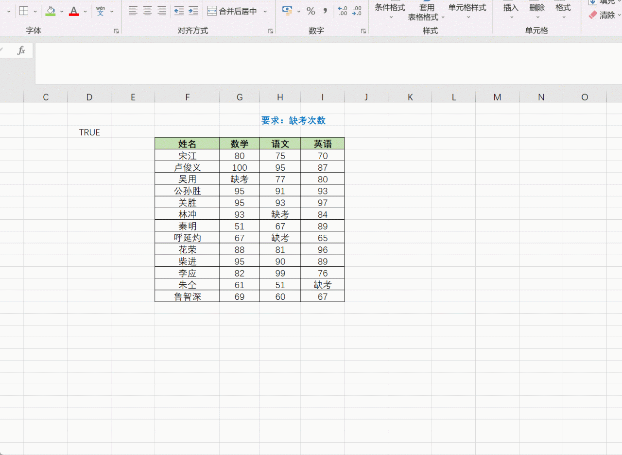 Excel计数函数COUNT用法和实例介绍-趣帮office教程网