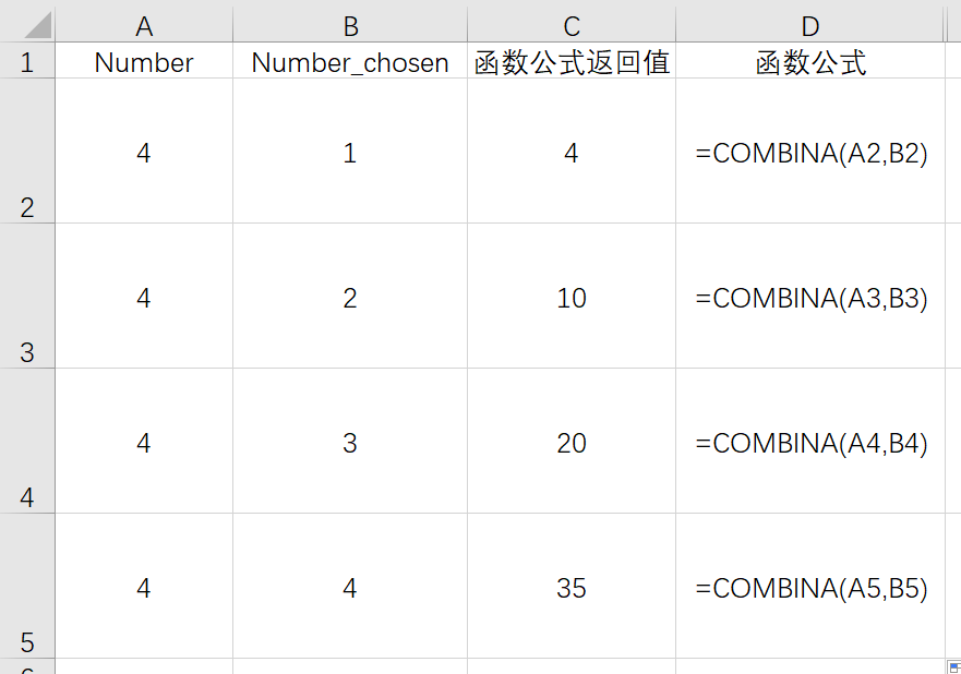 Excel中COMBINA函数用法：排列组合-趣帮office教程网