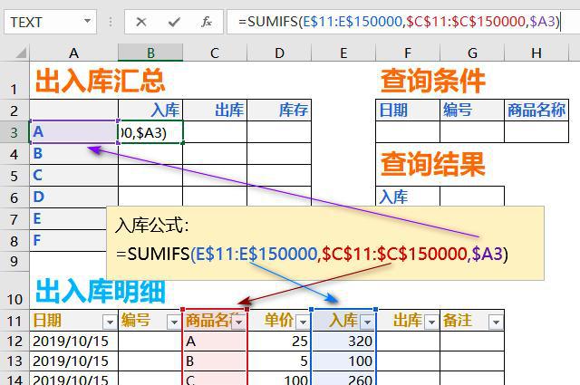 excel出入库自动表怎么做，简单实用的出入库表格制作教程-趣帮office教程网