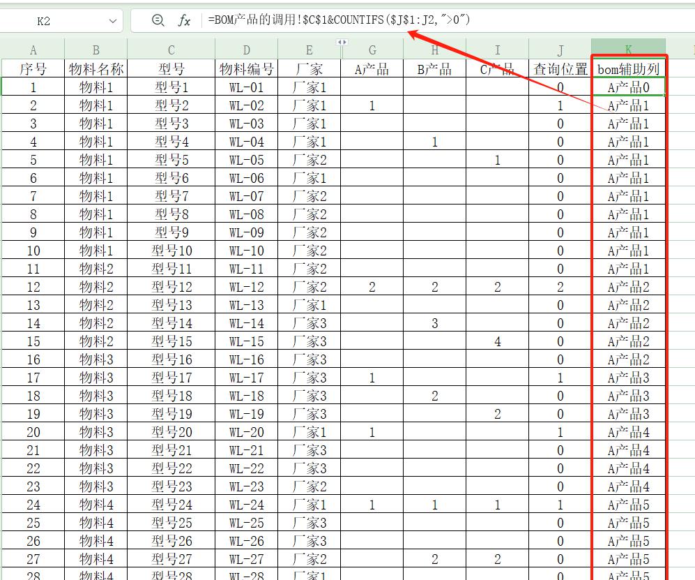 excel中有关产品BOM的调用，BOM 信息的处理问题解决-趣帮office教程网