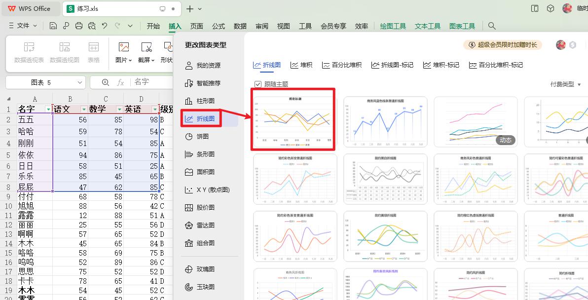 WPS表格中如何生成多维图表？-趣帮office教程网