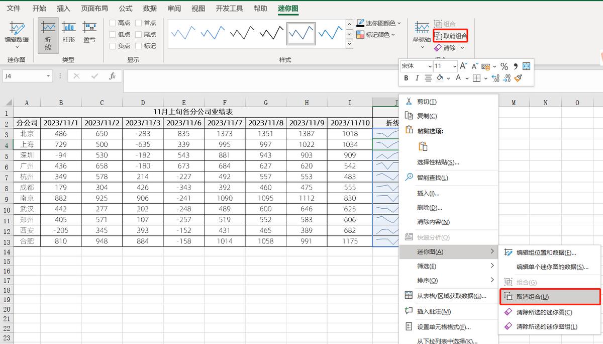 excel迷你图表怎么做，excel迷你图制作介绍-趣帮office教程网