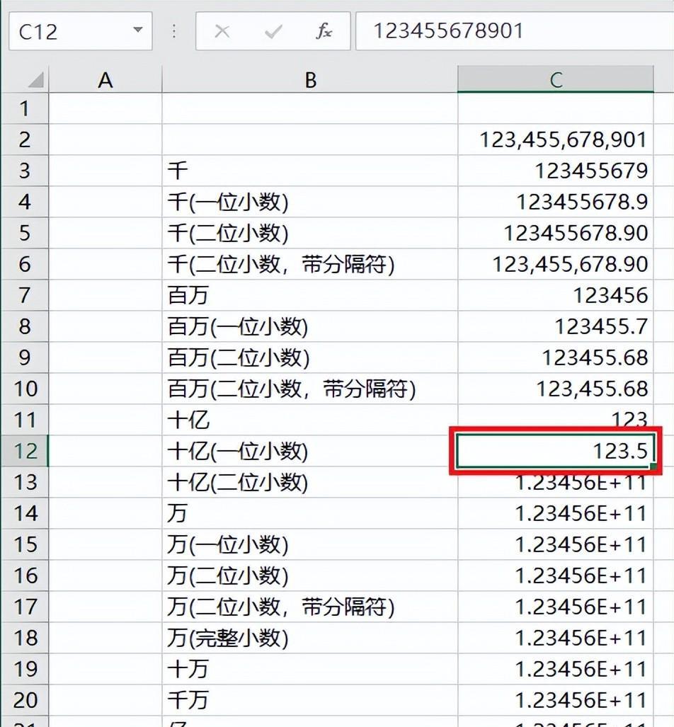 将excel数值按不同单位显示，excel金额各种单位换算方法总结-趣帮office教程网