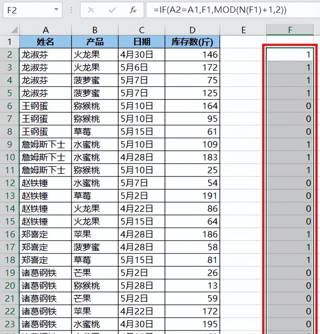 excel中如何用公式快速合并所有相同的单元格？-趣帮office教程网