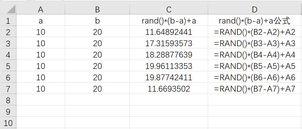 Excel中RAND函数用法：随机返回0-1之间的小数-趣帮office教程网