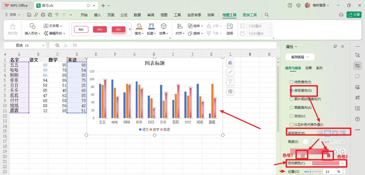 WPS图表如何修改颜色进行润色-趣帮office教程网