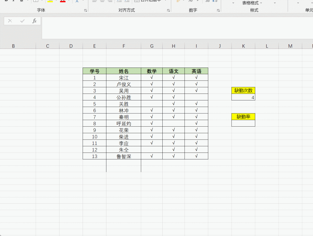 Excel函数COUNTBLANK： 空白单元格计数-趣帮office教程网