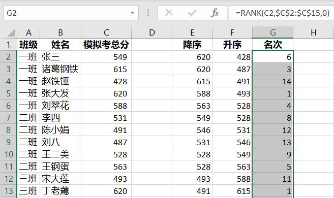 Excel排序函数：3个排序函数的用法和案例解析-趣帮office教程网