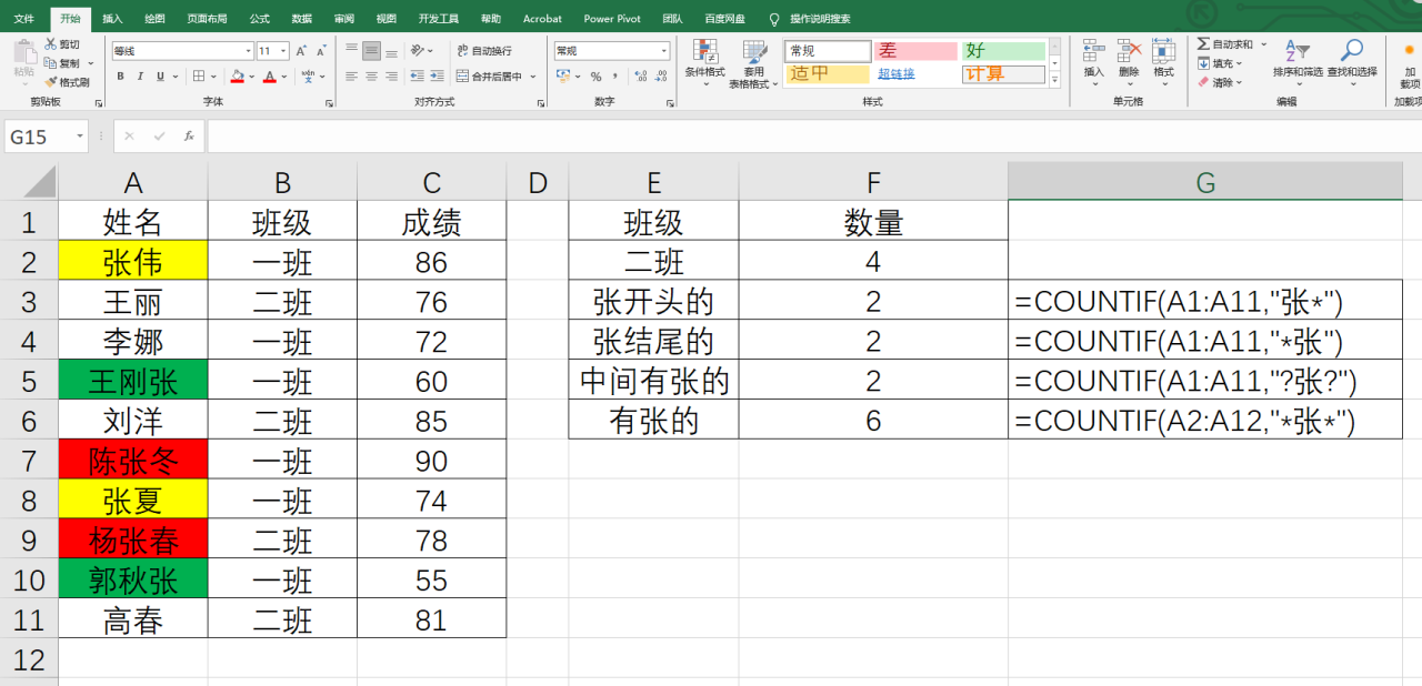 Excel条件求数量的函数COUNTIF用法详解-趣帮office教程网