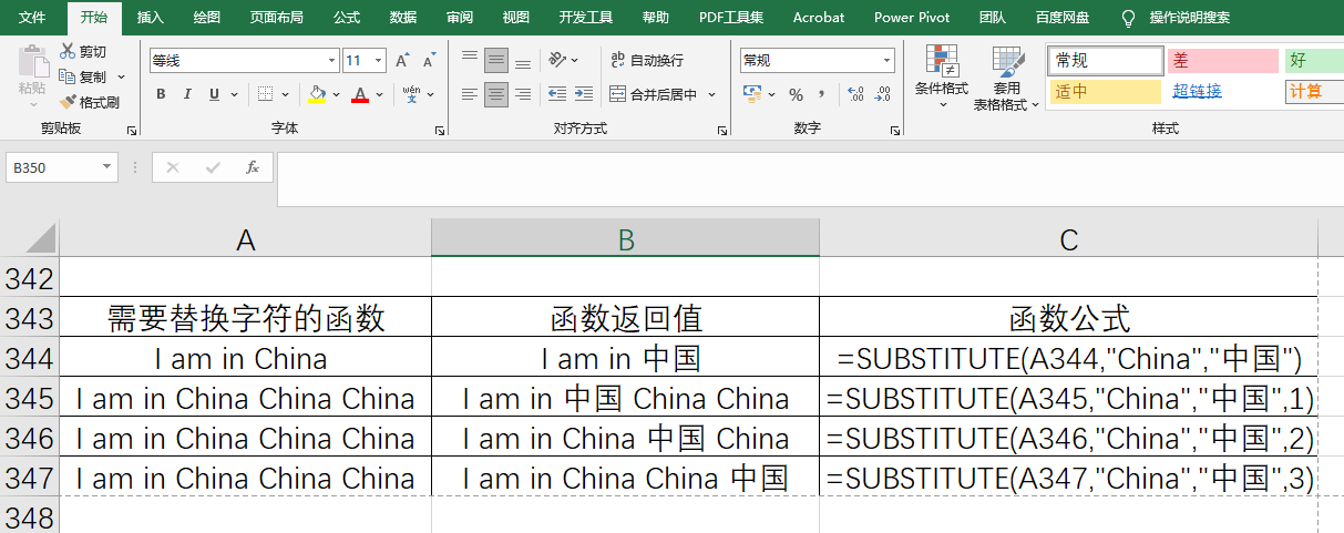 Excel文本函数之替换：Excel实现替换功能函数SUBSTITUTE用法详解-趣帮office教程网