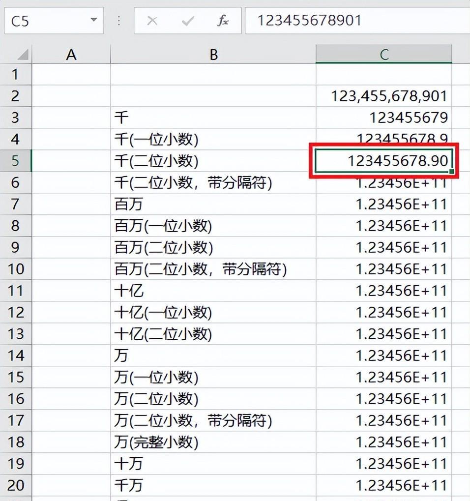 将excel数值按不同单位显示，excel金额各种单位换算方法总结-趣帮office教程网