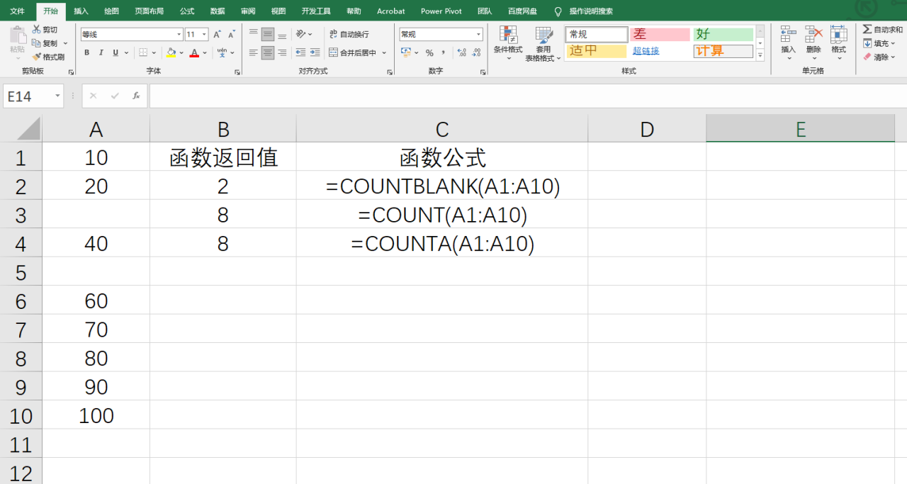 Excel中COUNTBLANK函数用法：计算空单元格-趣帮office教程网