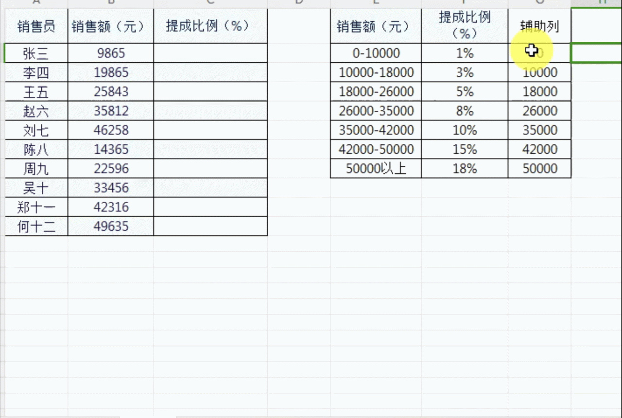 Excel中VLOOKUP函数匹配查找的使用方法-趣帮office教程网