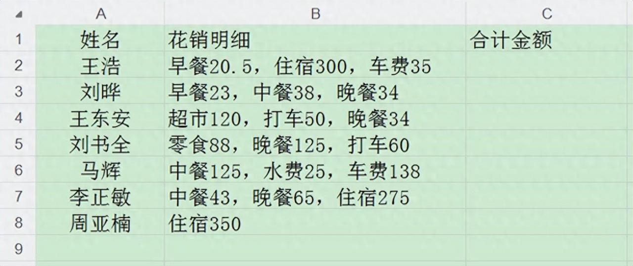 不用复制数字改格式，文本也能直接求和！-趣帮office教程网