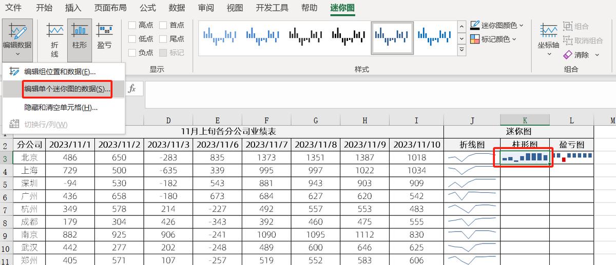 excel迷你图表怎么做，excel迷你图制作介绍-趣帮office教程网