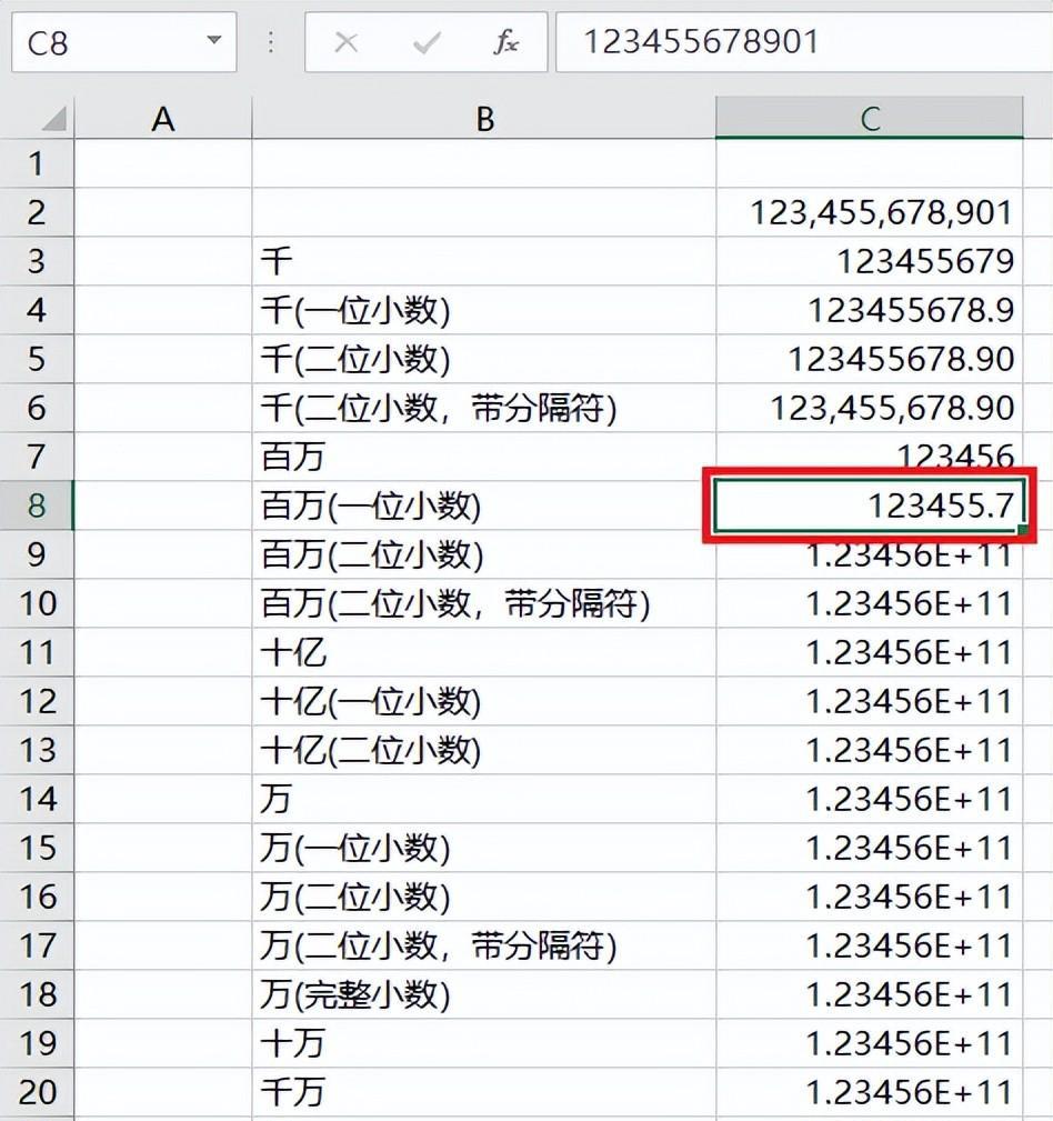 将excel数值按不同单位显示，excel金额各种单位换算方法总结-趣帮office教程网