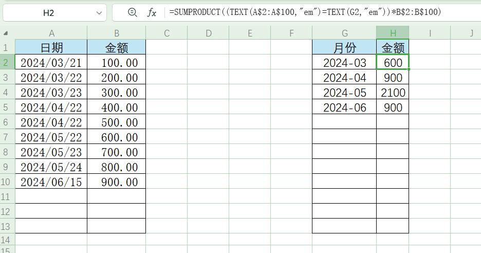 excel表格中格式不同如何按月统计，并自动更新？-趣帮office教程网