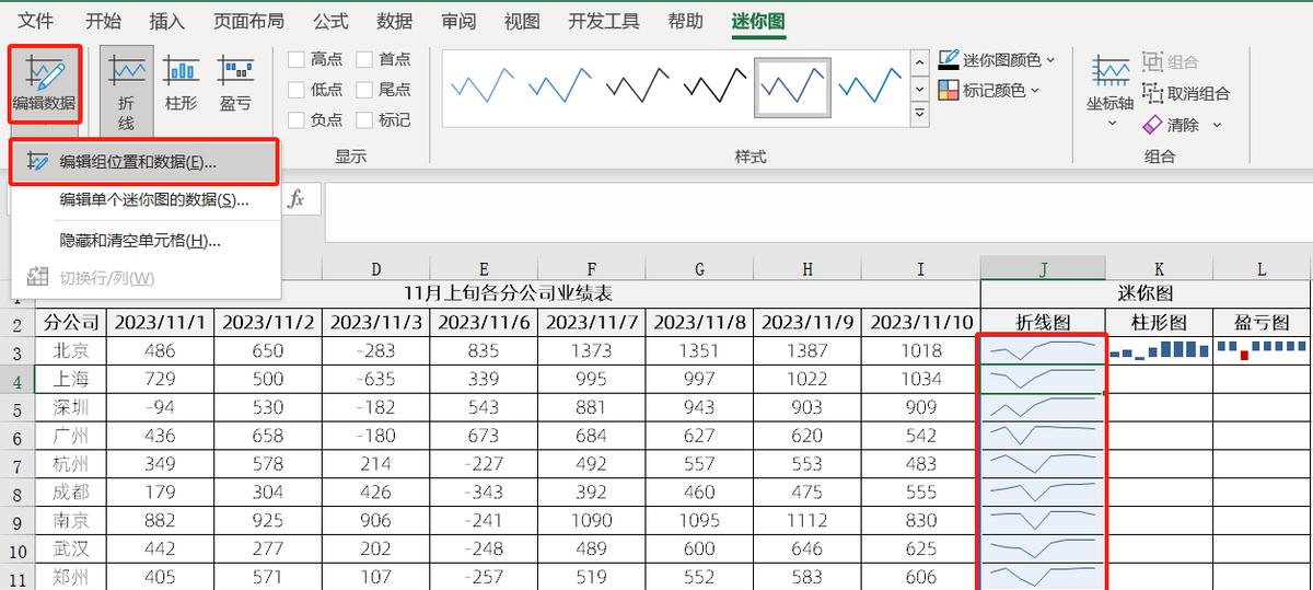 excel迷你图表怎么做，excel迷你图制作介绍-趣帮office教程网