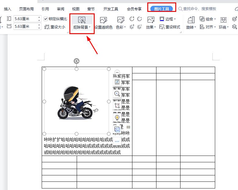 WPS表格插入图片设置文字环绕、跨页表格添加表头、去除照片背景-趣帮office教程网