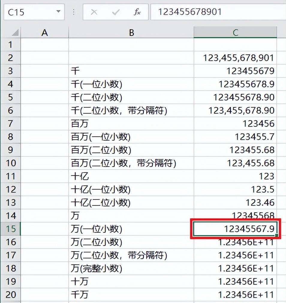 将excel数值按不同单位显示，excel金额各种单位换算方法总结-趣帮office教程网