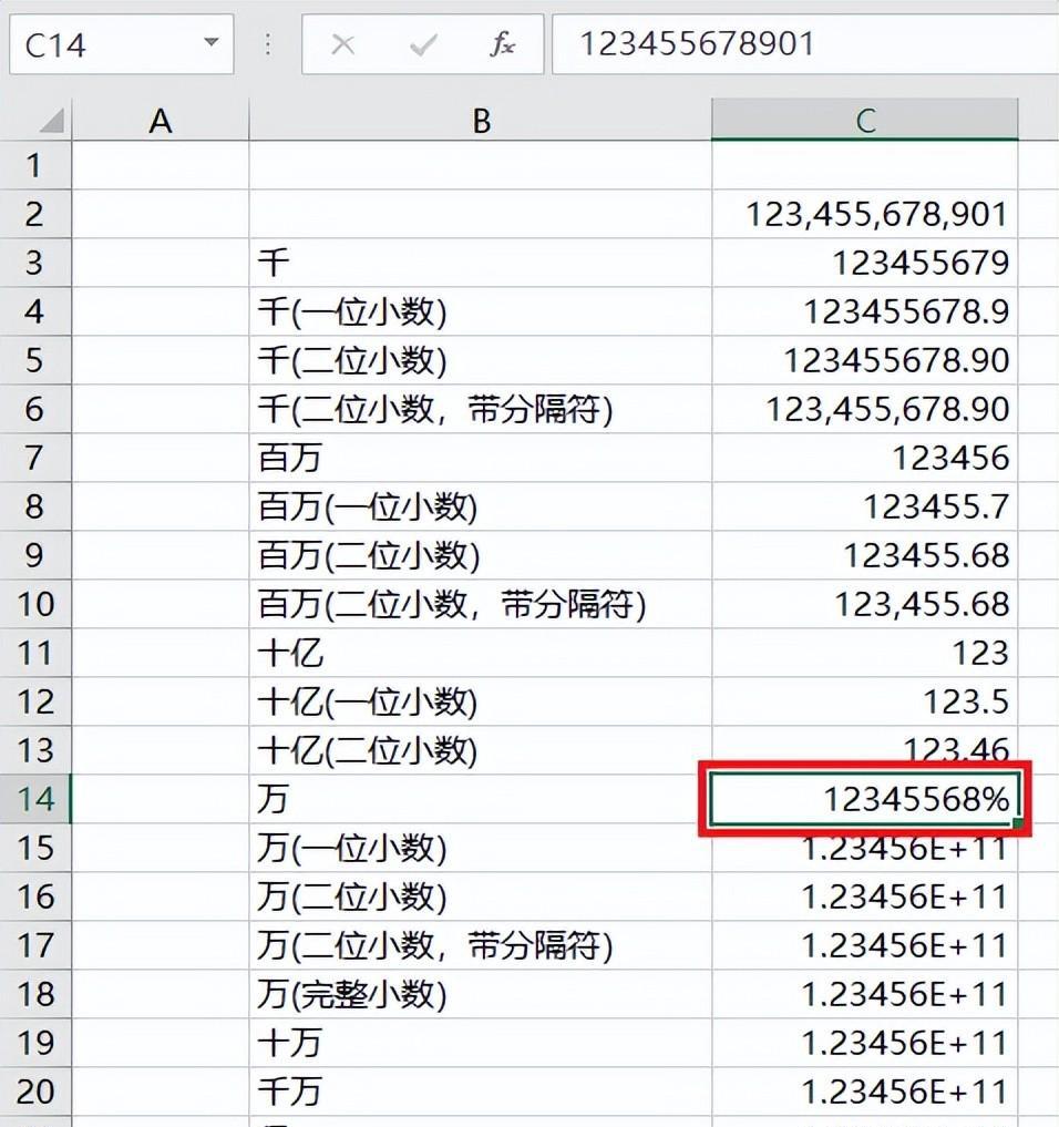 将excel数值按不同单位显示，excel金额各种单位换算方法总结-趣帮office教程网