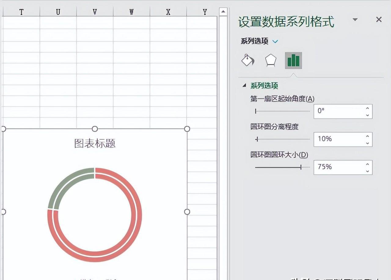 excel图表制作教程：百分比圆环图-趣帮office教程网