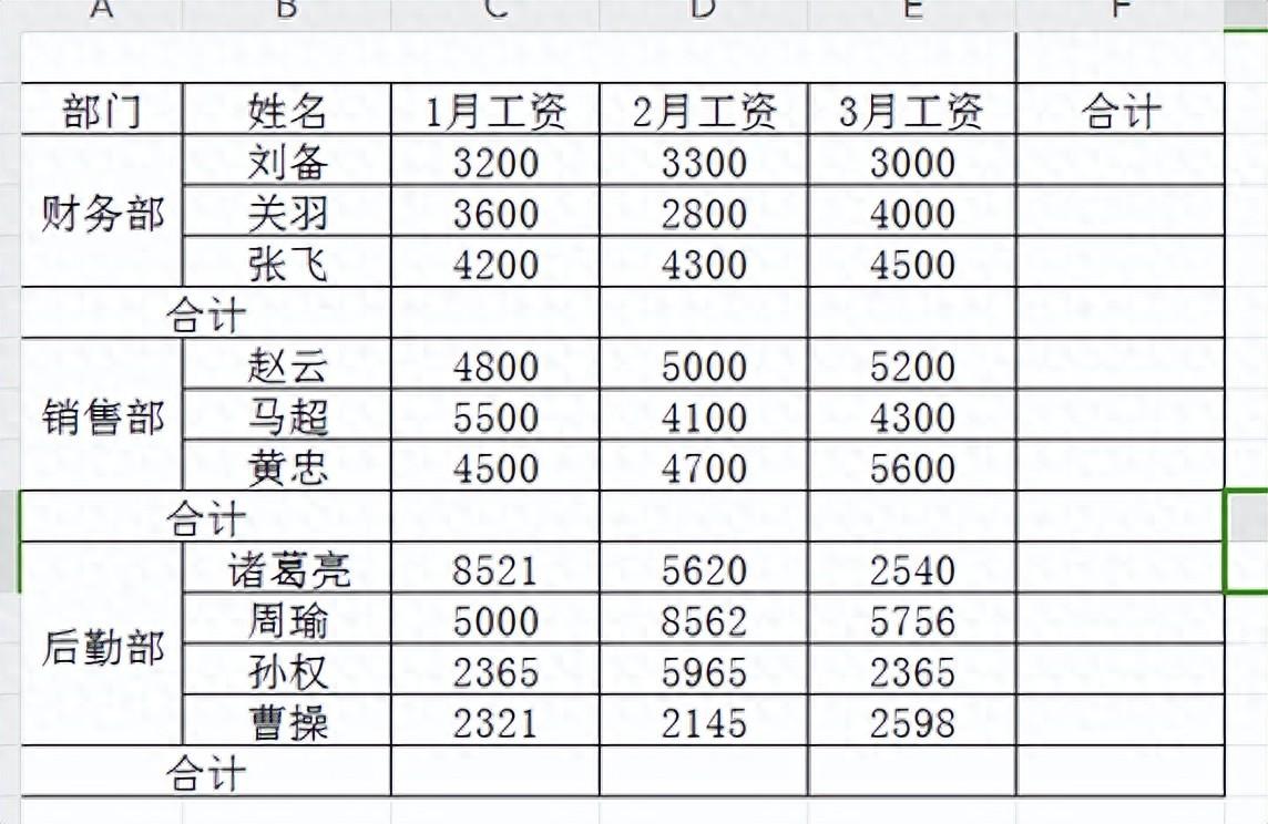 excel中Alt+=再加一个小操作，可快速完成隔行求和-趣帮office教程网