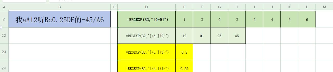 WPS新增REGEXP函数正则表达式的实践应用4-提取-趣帮office教程网