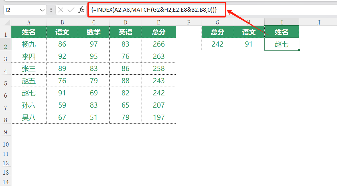 EXCEL中MATCH函数的用法和实例介绍-趣帮office教程网