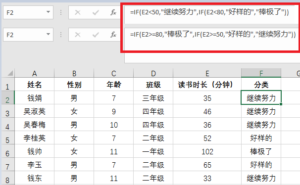 excel中if函数的使用方法及实例分析-趣帮office教程网