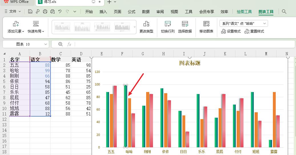 WPS图表如何修改颜色进行润色-趣帮office教程网