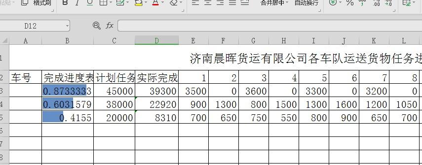 EXCEL里如何制作任务进度表？-趣帮office教程网