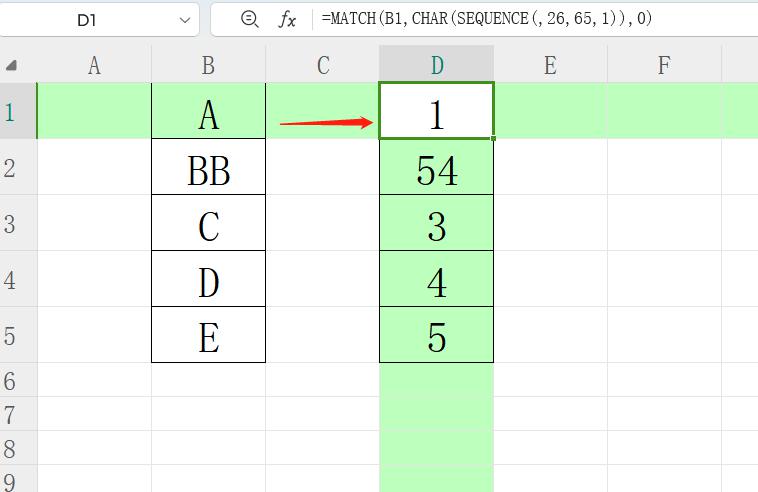 excel中如何将字母转化为对应数字？-趣帮office教程网