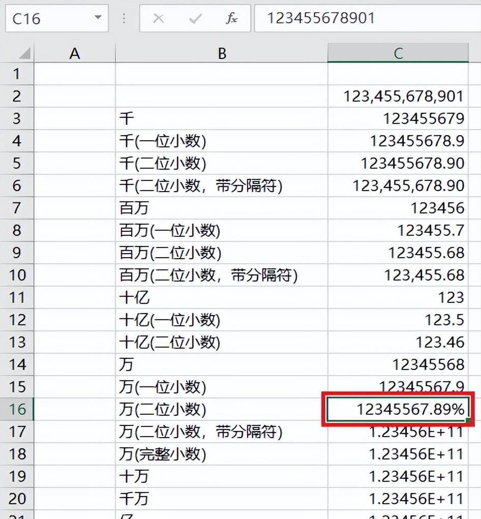 将excel数值按不同单位显示，excel金额各种单位换算方法总结-趣帮office教程网