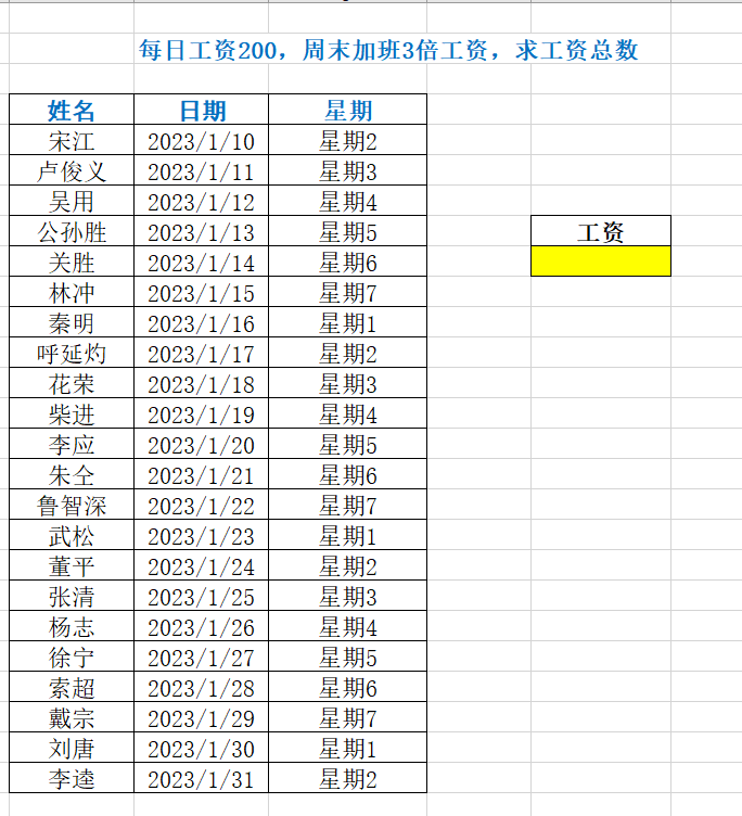 Excel函数WEEKDAY：计算星期几-趣帮office教程网