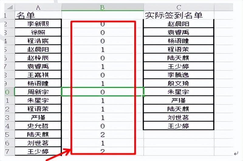 用WPS 表格快速核对名单-趣帮office教程网