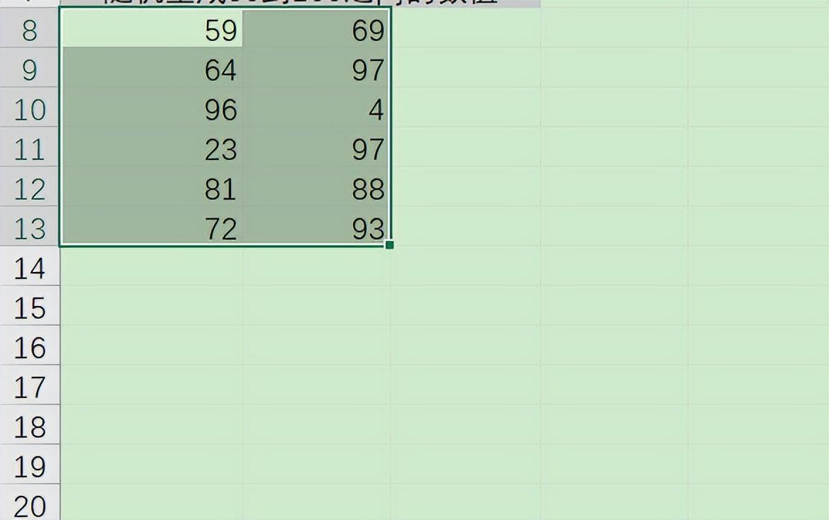 Excel中randbetween函数，随机生成0到100内任意数值-趣帮office教程网