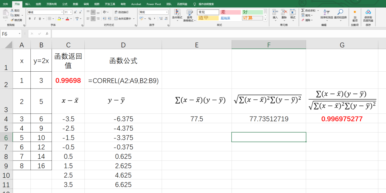 Excel中CORREL函数用法：返回两组数据的相关系数-趣帮office教程网