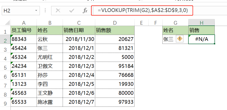 excel中VLOOKUP的12种用法，VLOOKUP出错的原因及解决方法-趣帮office教程网