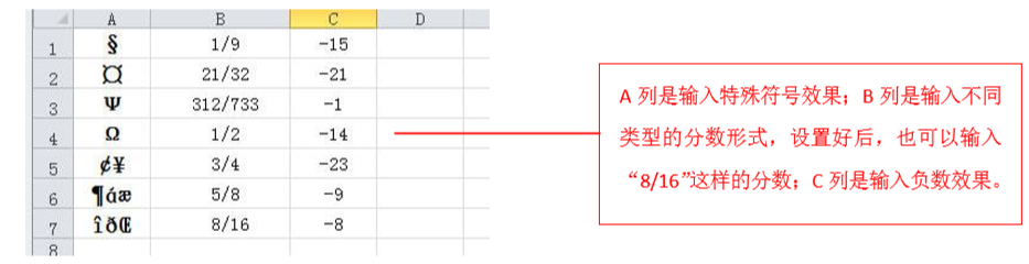 excel表格中输入符号、分数与负数的方法-趣帮office教程网